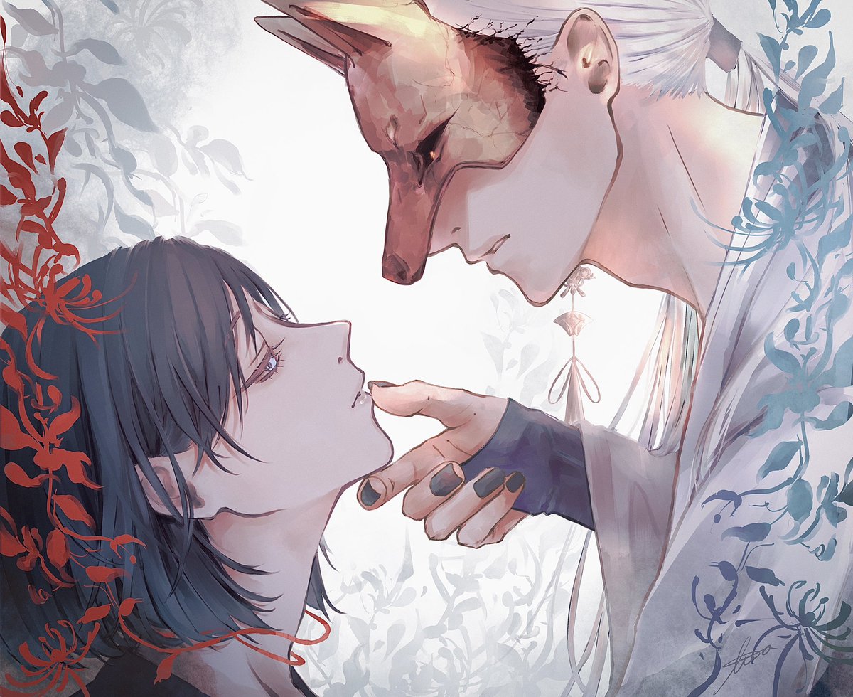 krkrbcn's tweet image. #今年も残りわずかなので今年一番伸びた絵を貼る
寿雛でした🐤🦊🤍