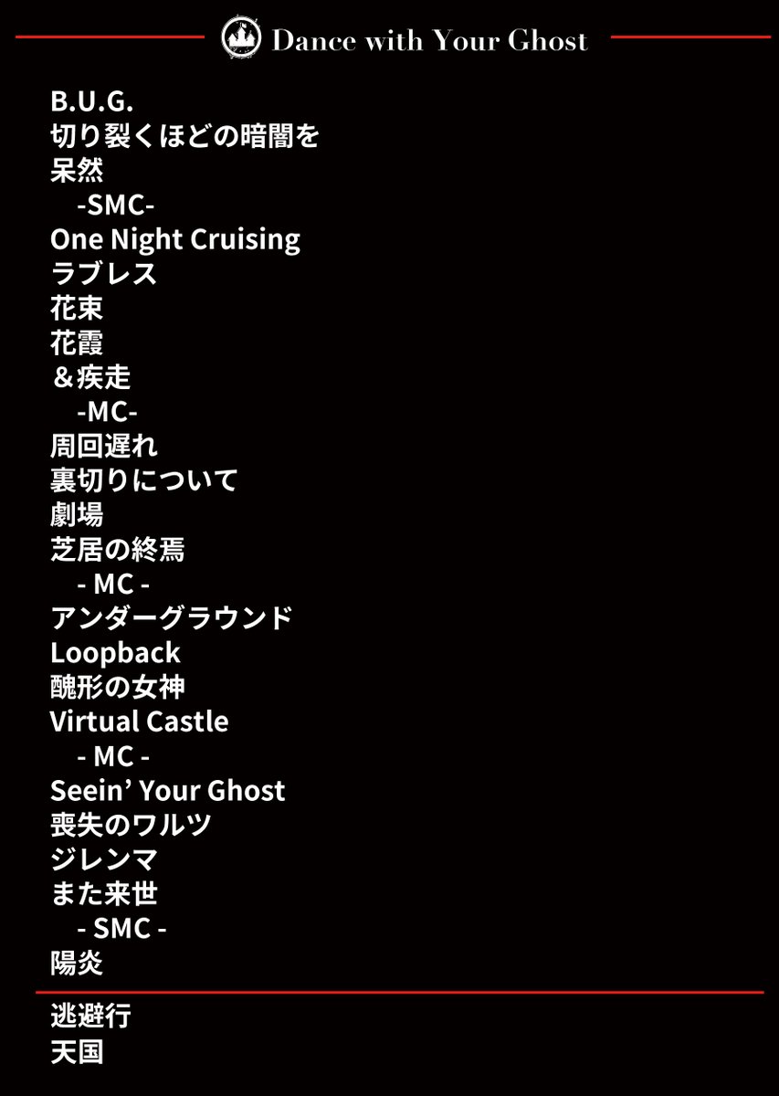 Dios Tour 2025 Dance with Your Ghost セットリスト公開📝 ▽プレイ