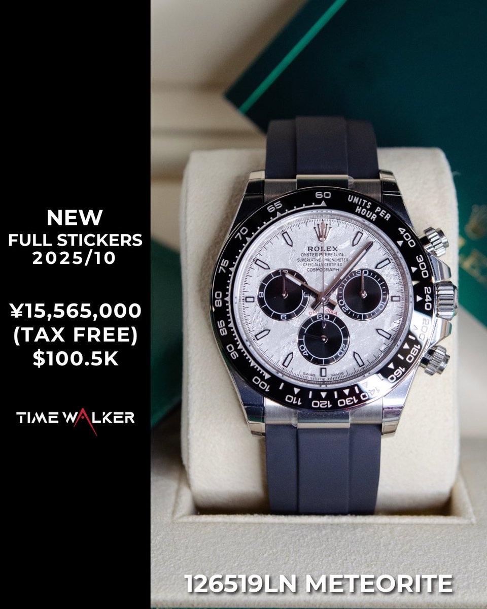 TimeWalkerJP's tweet photo. https://t.co/nbNyW2qK9W
#ロレックス #デイトナ #luxurywatch #rolex #watchcollector #timepiece #wristwatch #watchfam #watchgram #luxurylifestyle #whitegold #daytona #126519ln #meteorite https://t.co/SR5juLwL1N
