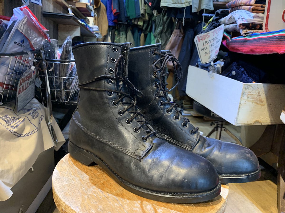 USED US Military Leather Boots -ADDISON SHOE COMPANY- 先芯あり