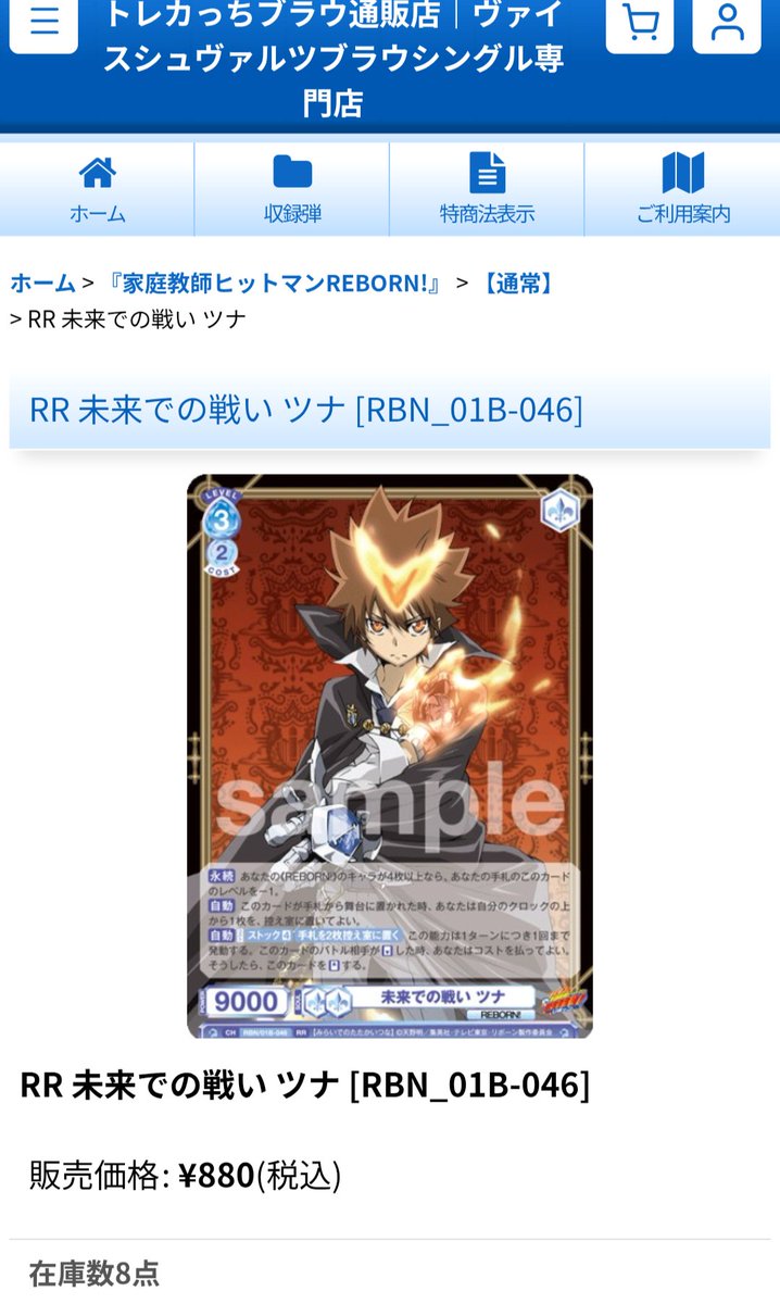 WSブラウ ヴァイスシュヴァルツブラウ 家庭教師ヒットマンREBORN! ✨RR