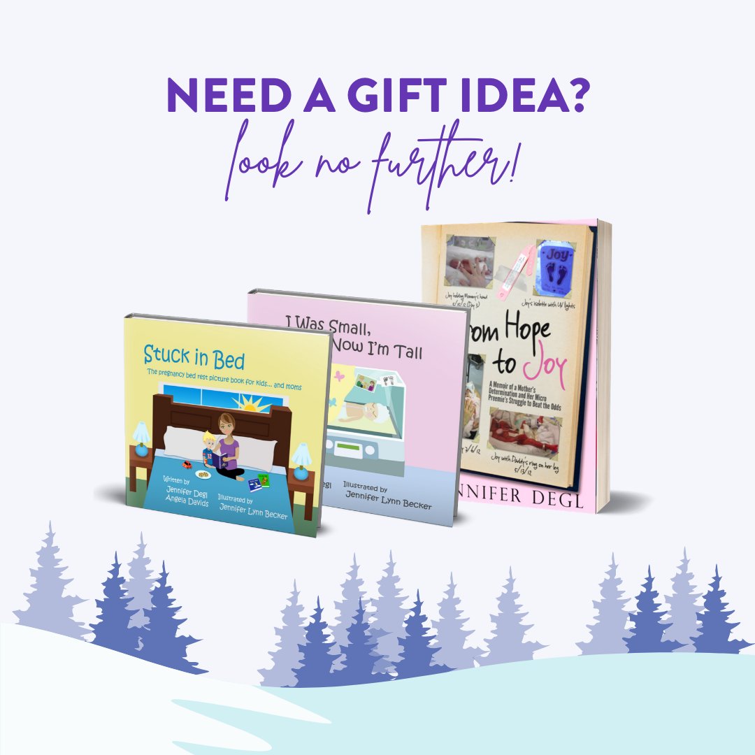 Do you need a gift for a family member or friend who experienced a high-risk pregnancy or premature birth? If yes, please visit jenniferdegl.com, Amazon or Barnes &amp; Noble. You can provide hope for the holidays.
#NICU #memoir #booksforchristmas #HolidayShopping #Author