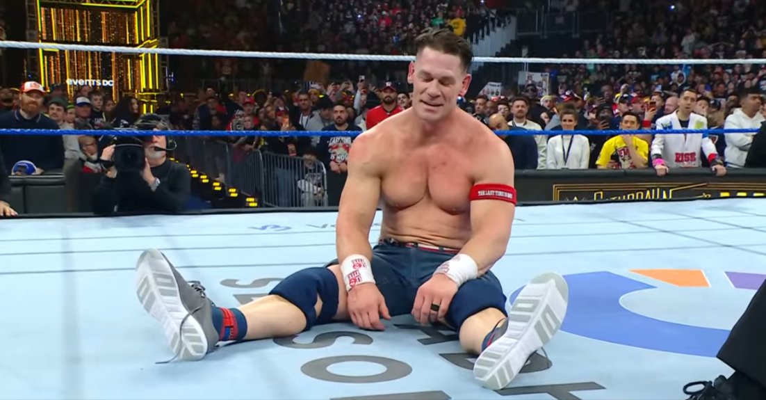 WrestleFeatures's tweet photo. The crowd are chanting BULLSHIT.

#ThankYouCena https://t.co/FE7PVoiU3J