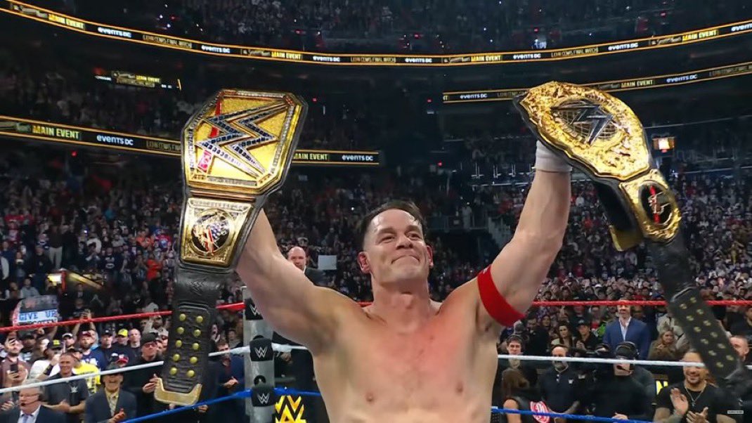 🚨🚨🚨🚨🚨🚨🚨🚨🚨🚨🚨🚨

قدم سنوات تاريخية من الترفيه الرياضي.
صنع طفولة الملايين حول العالم.
كانت كلماته "الإجتهاد، الولاء، الإحترام".
أكثر من حقق أحلام الأطفال عبر التاريخ. 

رسمياً جون سينا يعتزل حلبات المصارعة للأبد. 

🐐🐐🐐🐐🐐🐐🐐🐐🐐🐐🐐🐐