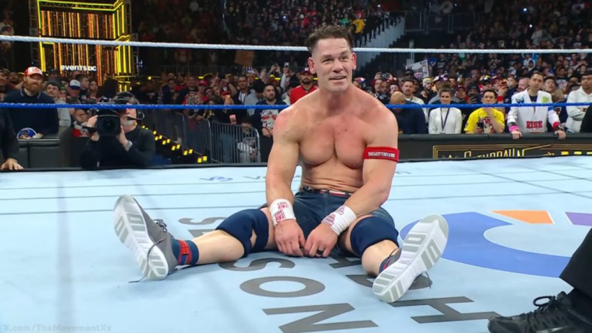 WrestleClips's tweet photo. It's over.

Thank you Cena ❤️

#SNME https://t.co/tZ94wzAErI