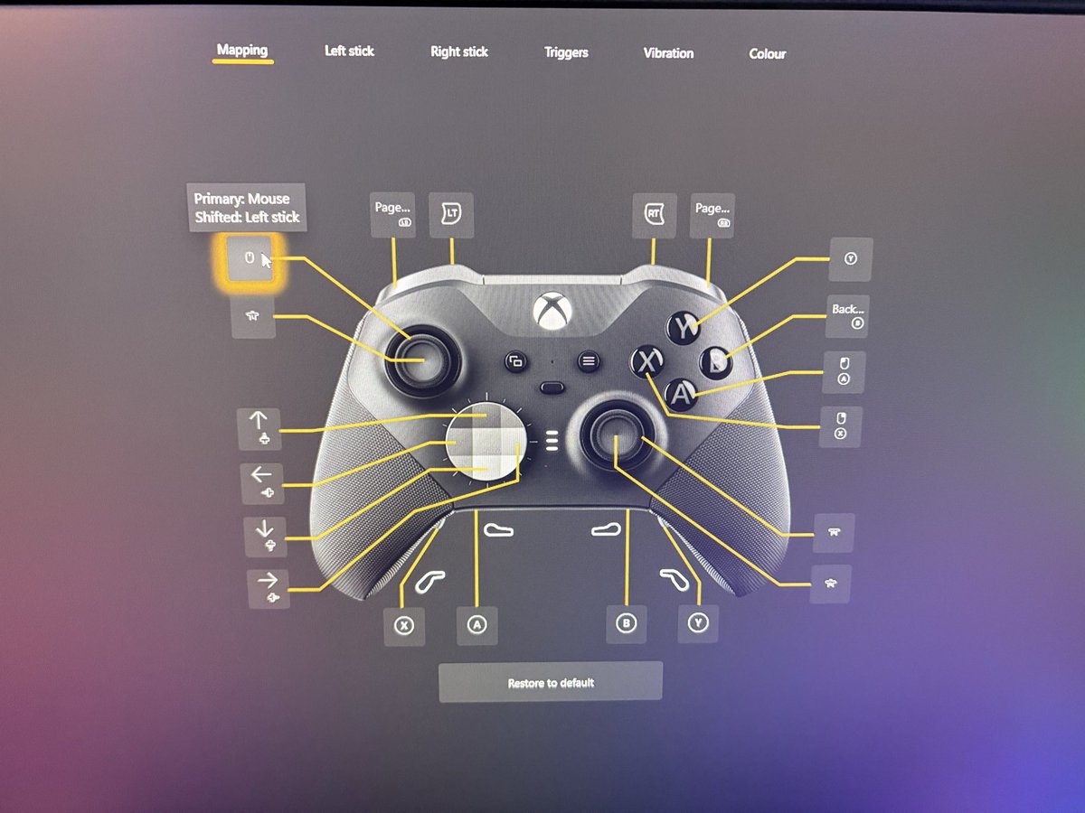 BallisticDross's tweet photo. @ThePhawx @NerdNestTV @RetroGameCorps  you can configure an Xbox Elite Series 2 controller with chat pad with the Xbox wireless gen 1 usb adapter so UAC can be done. It’s not the most clean way. All you have to do is change the controller profile. No 3rd party app required. https://t.co/AeB9r6TK3l