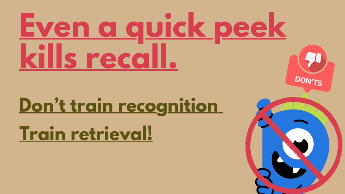 ASora33's tweet photo. Think you “know” it?
Recall before you peek.
Even a 0.5-sec glance can kill memory.

#StudyTips #StudyMistakes #RelatableStudyThings #memorize https://t.co/EwxS6a0TcX