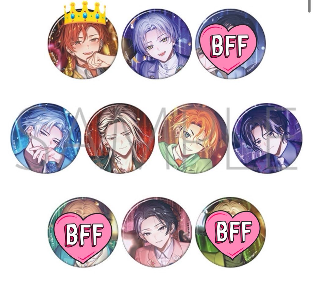 交換】18TRIP エイトリ キャラバッジ 缶バッジ Best Wishes Snap 朝班