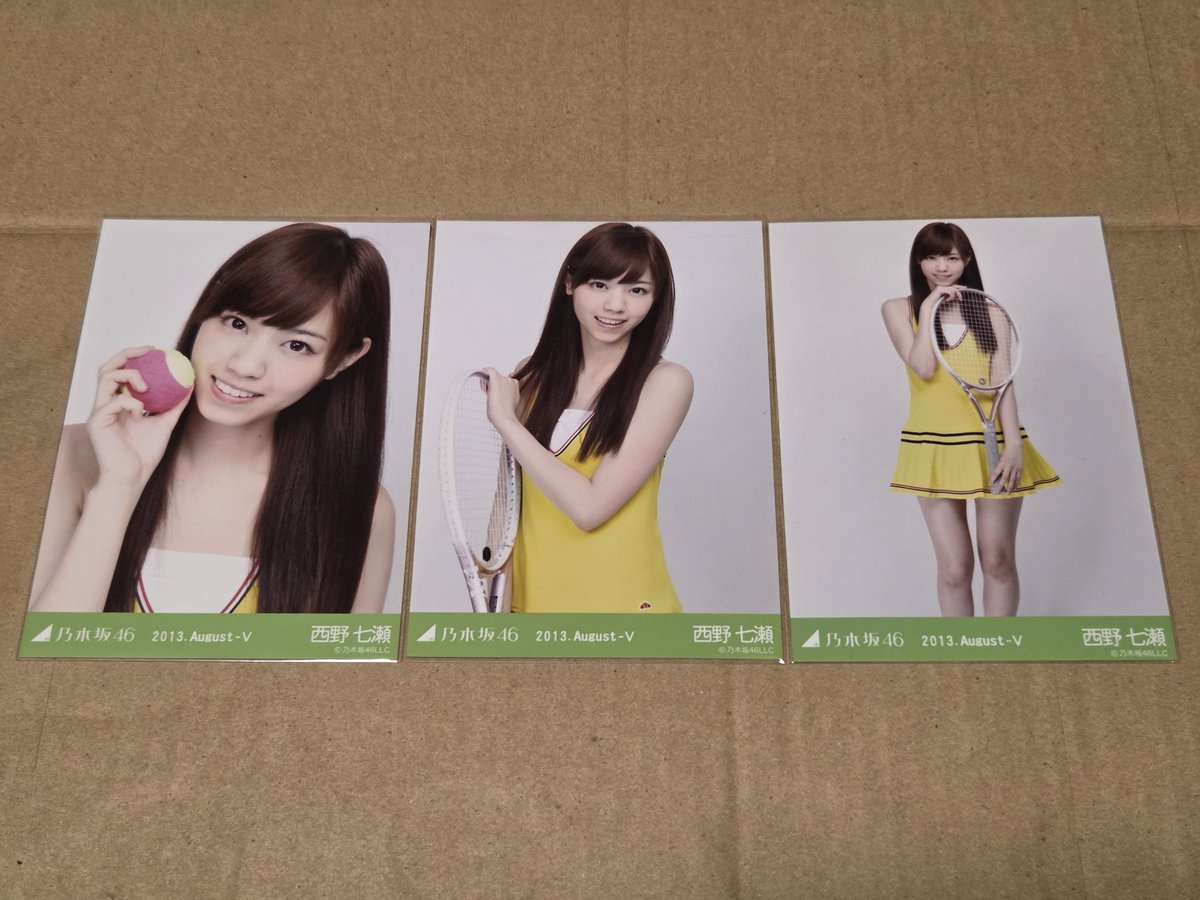 なぁちゃん 所持している生写真で一番古いのが2013年のコンプ🎾 #西野七瀬
