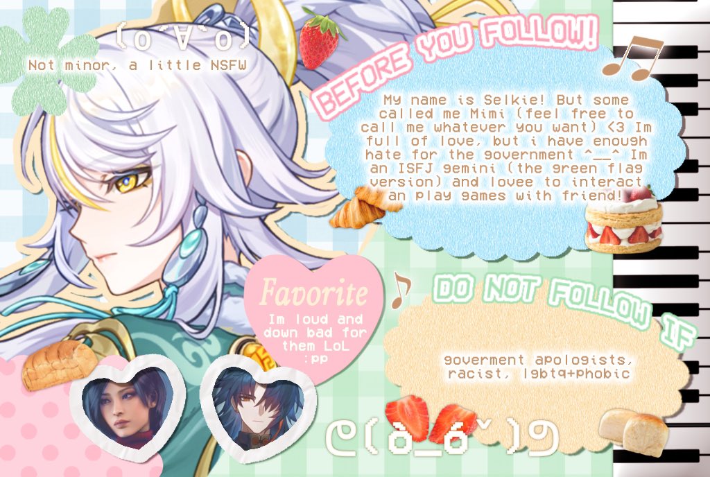 seelkiee's tweet image. RISE AND SHINE #genshintwt #hsrtwt #wuwatwt #anitwt 🍓iM looking for friends yang gak masalah kalo aku sering interact—! please read my fcv first oKkk!! rep hmu and i will reply 😆🍰 rts are appreciated MWAH #opmoots 🩷🩷