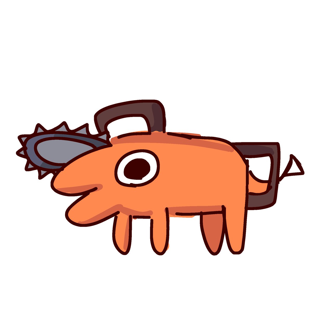 Demonhonho's tweet image. "Can you draw pochita as glep?" 

Yep

 demonhonho2.straw.page