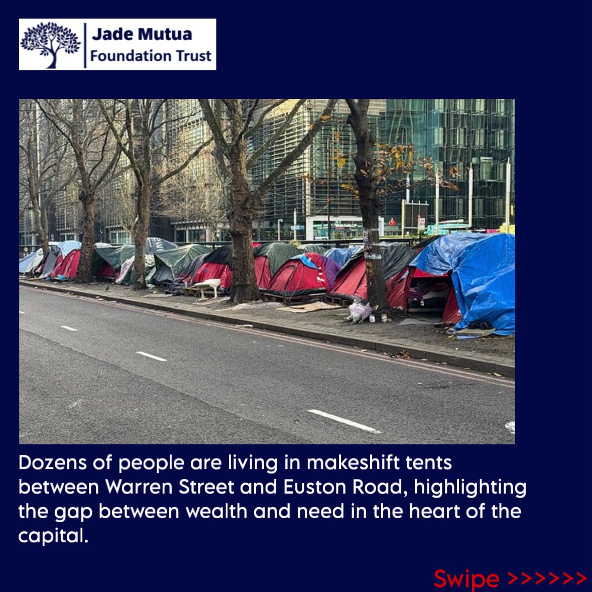 jade_mutua's tweet photo. Just a few streets apart.
Two very different Londons.

Dozens of people are living in makeshift tents in the heart of the capital. This isn’t invisible. It’s happening now.

Community-led support matters.
https://t.co/OiXJAvvJPq https://t.co/Ofdy6uWGgp