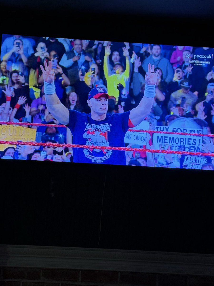 Thank you <a href="/JohnCena/">John Cena</a> for 25 years of Hustle, Loyalty, and Respect…and an epic finish.

<a href="/WWE/">WWE</a> 
#GOAT
#NeverSeen17