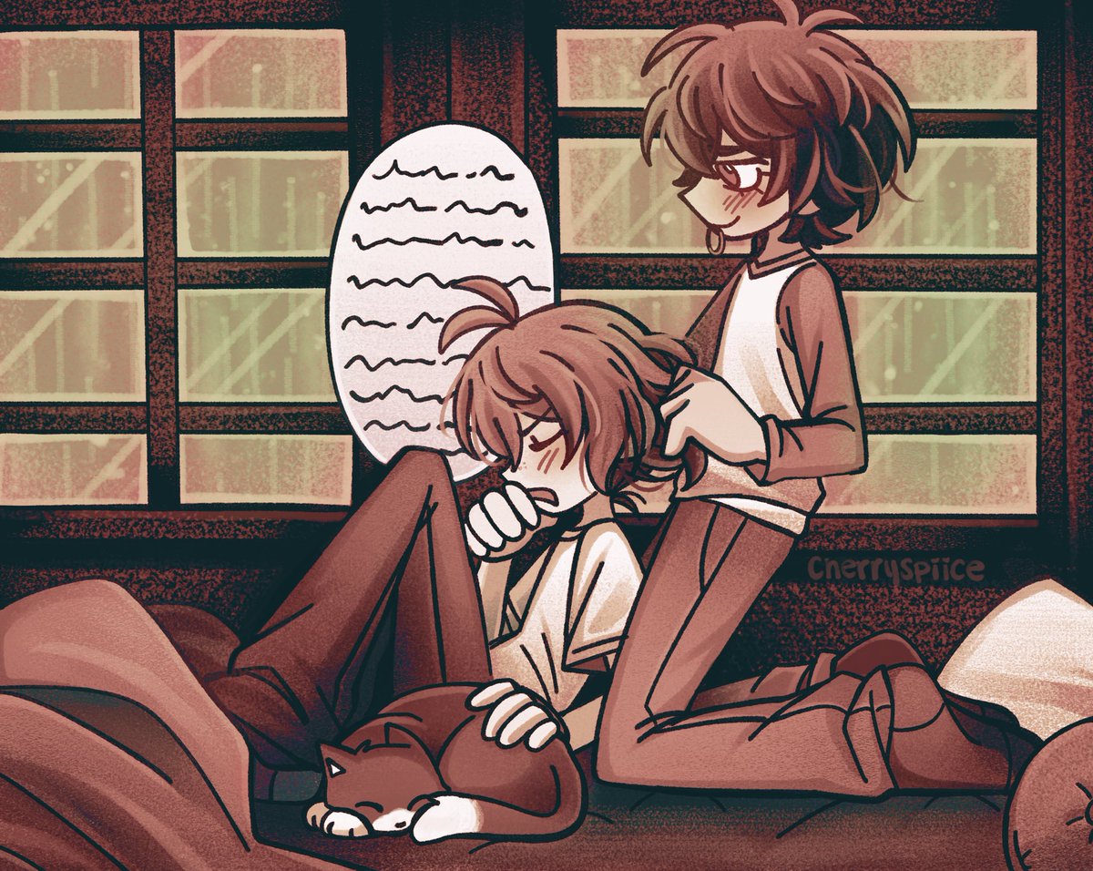 day 6 : rain/domestic 

he likes to listen to him yap <3

#shuake #shuakeweek2025