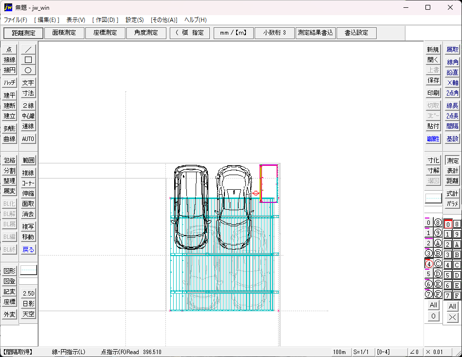 カーポートプロジェクト検討開始！
お話聞くのもいいけど、やっぱりざっくりとでも書いてシミュレーションしてみるもんだね。
昔にオヤジが使ってたjwwに興味を持って触った記憶と、学生～最初の企業で学んだ図面を読む・書くスキルがこんなところで役に立ってる😝
一丁噛みも時には役に立つな。笑