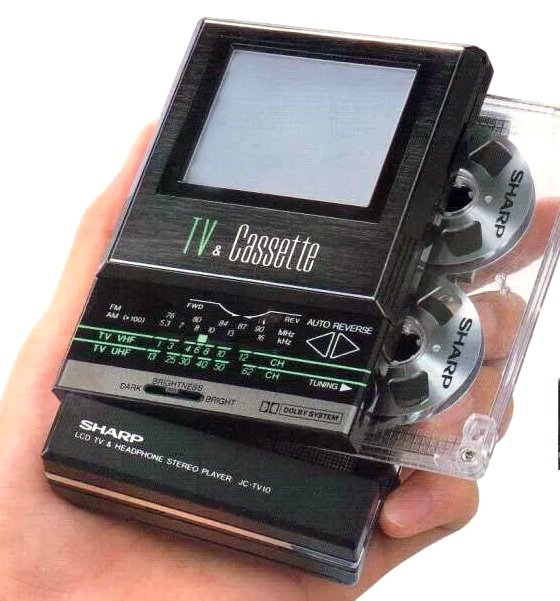 SHARP JC-TV10 LCD TV & カセットプレーヤー Sharp JC-TV10 ▷ Walkman.land