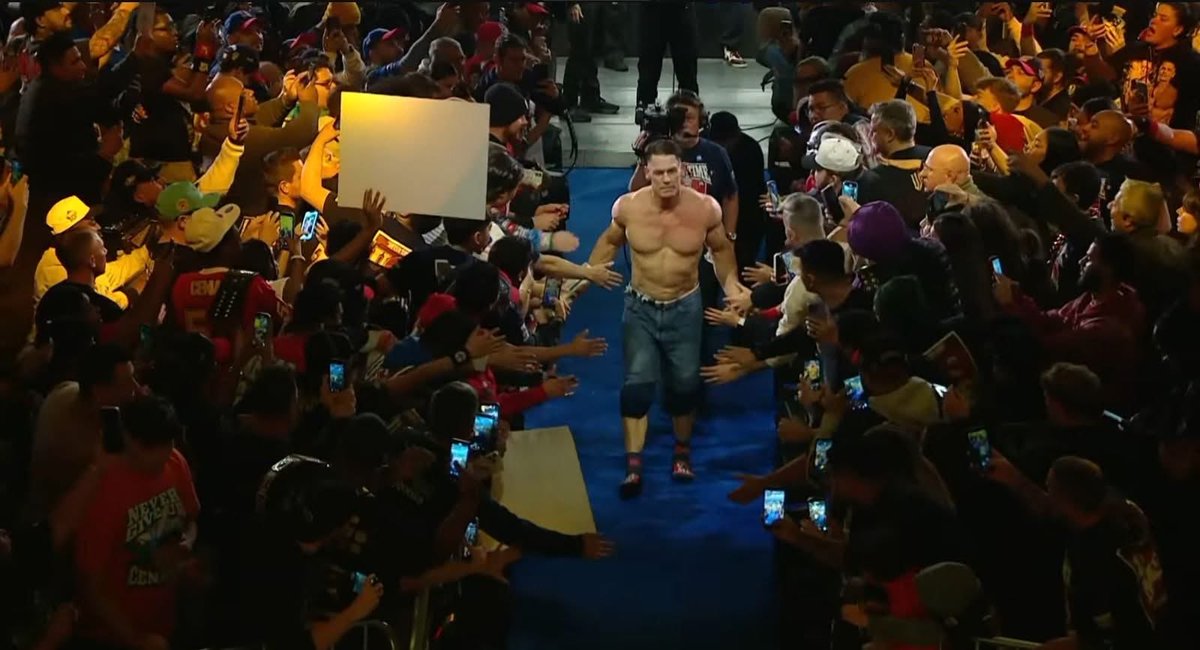 And that last walk out without those fancy sneakers 👟!! 

 #SNME #ThankYouCena #JohnCena #SaturdayNightsMainEvent #goat #CenaDay