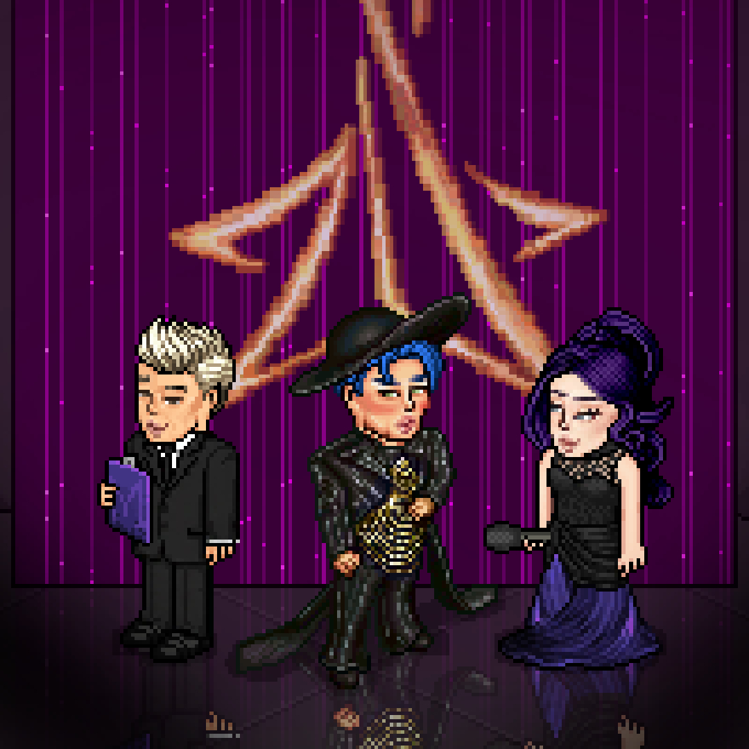 Um pequeno registro dos nossos apresentadores da noite! <a href="/NerdHBB/">Nerd ☆▷</a> e <a href="/YEJIHB/">︎︎ ︎︎ Y𝗲j𝗶 ︎︎</a> uma dupla icônica que abalou nossa noite.✨ #MUHabblet2025 <a href="/VogueHabblet/">Vogue Habblet</a>