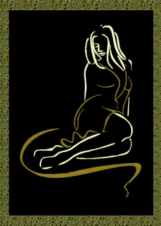 Art of the Day! "Woman Silhouette". Buy at: ArtPal.com/elenaindolfi?i…