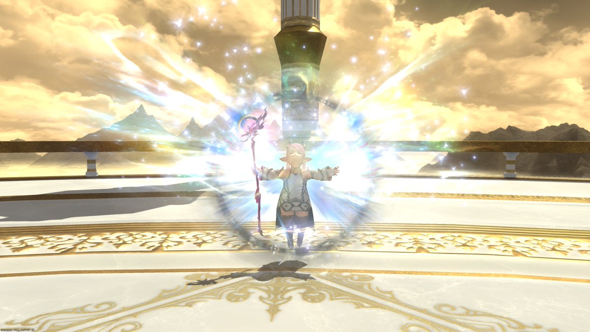 deep_hue12's tweet photo. first image is misleading because i mostly play white mage on her so i can skip queue times <3
anyways look at my lalafell, boy- https://t.co/sGwlNEYOYy