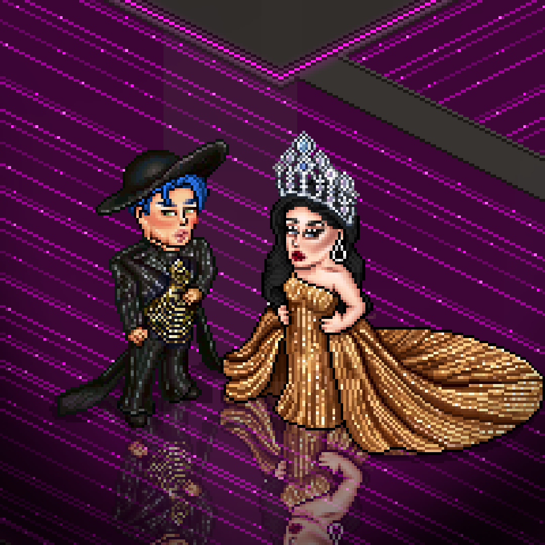 Sem duvidas uma das melhores parte da noite foi a entrada para passagem de coroa da nossa Miss Universe Habblet 2023, <a href="/HabZoe/">Zoe Perrot</a> !! Esbanjando brilho e glamour Zoe cruzou nosso palco pela ultima vez completando sua trajetória como Miss Vogue.✨ <a href="/VogueHabblet/">Vogue Habblet</a> #MUHabblet2025