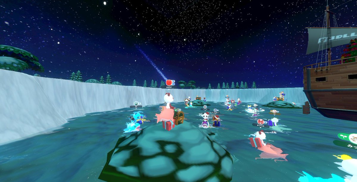 プレゼント交換は赤の箱💖🎁 とてもキレイな世界でした💎