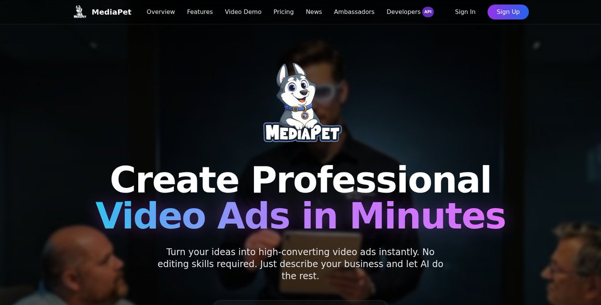 automate_tweak's tweet image. Create stunning video ads in minutes with #MediaPet—no editing skills required! Save costs and time while boosting your conversion rates effortlessly. 🎥#VideoMarketing automateandtweak.com/tool/mediapet/