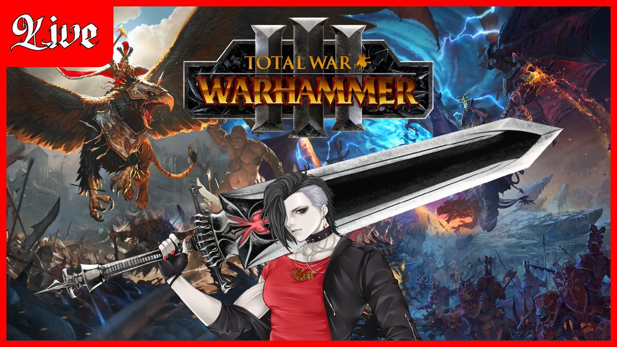 KendredVTuber's tweet photo. [NOW] [Game] เนื่องในโอกาส Total war Warhammer 40K ประกาศ ผมเลยมา Fantasy ก่อนละกัน 

ห้องรอ : https://t.co/0C0okInRkn

#vtuber #vtuberth #8023How #KendredVELive https://t.co/KfaQLnzF3l