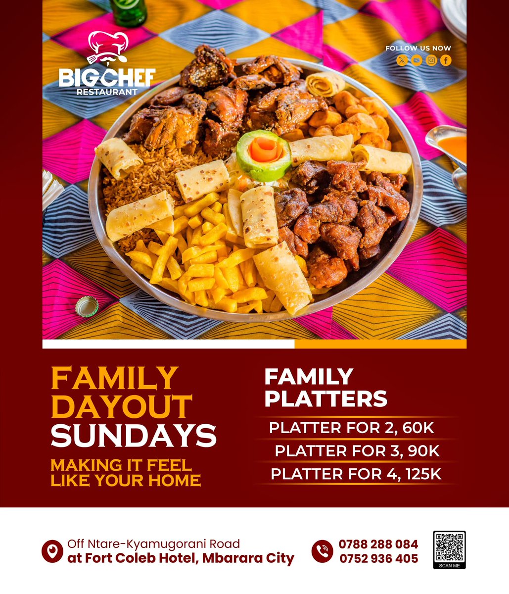 Good morning, fam! 🌟👋 #FamilyDayOutSundays is here! 🎉 Join us let's share moments and indulge in a delicious platter of your choice! 🍴👪 #FamilyDay #SundayFunday