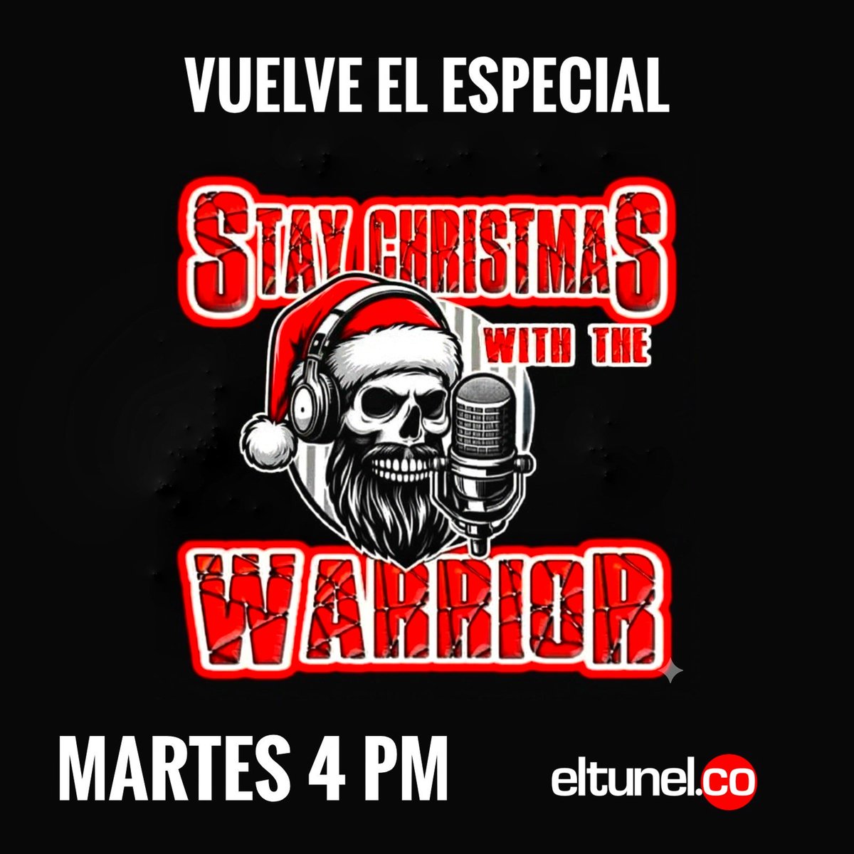 Sebart666's tweet image. Stay Metal with The Warrior Presenta: su especial de Navidad, Stay Christmas with The Warrior, Sintonízanos este Martes 4 pm vía eltunel.co.
Mas Episodios disponibles totalmente gratis en borderjump.net