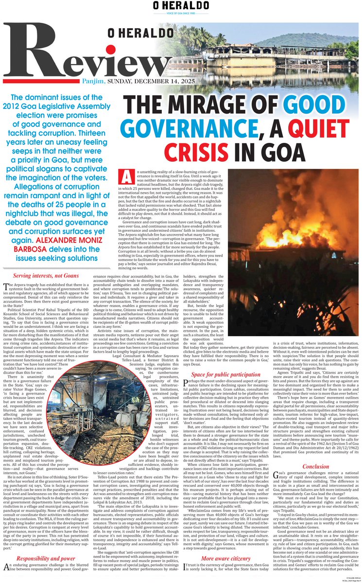 Good governance has skipped #Goa and corruption pervades. Is this what #Goans want?