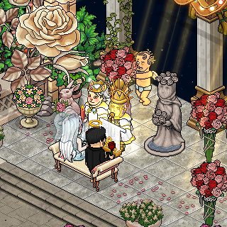 💫Anoche vivimos un momento muy hermoso! La Bodas de Mi Habbo hijo Angel @Angel_torabay Y su ahora habbo esposa Mar 👰‍♀️🤵💞. Pasamos una hermosa noche en familia y amigos muy lindo  y nos reímos mucho... Mucha Felicidades para ellos y Que vivan los novios ! ! 🥂💫 <a href="/ESHabbo/">Habbo ES/MX</a> <a href="/Habbo/">Habbo</a>