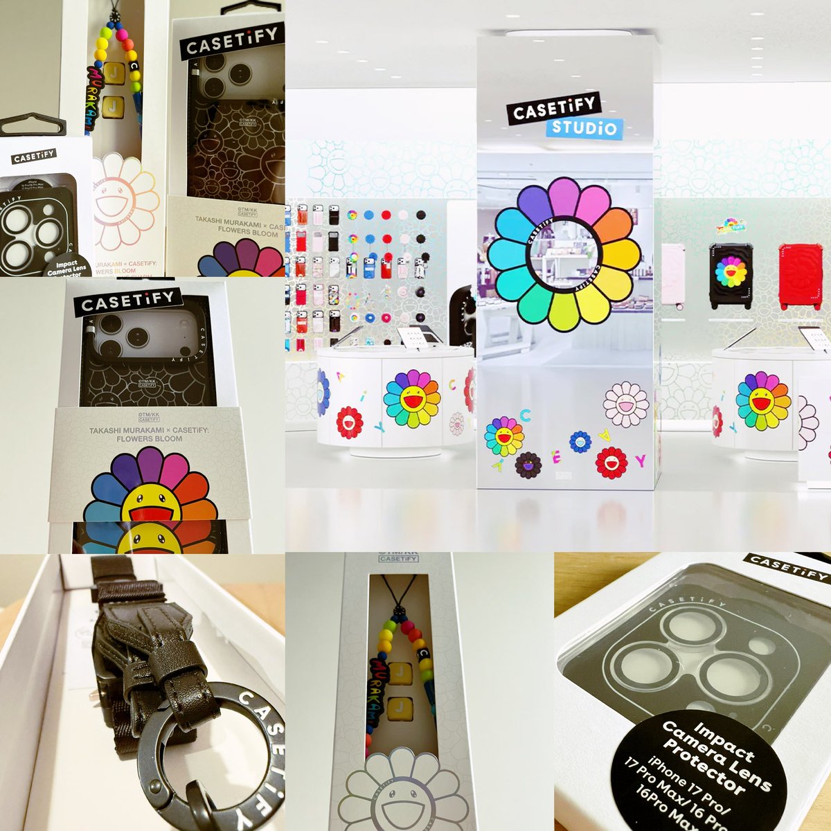 ｷﾀ━(ﾟ∀ﾟ)━! 村上隆 x CASETiFY フラワー レインボー スマホケース