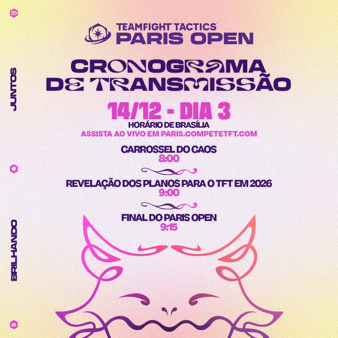 Aujourd'hui c'est le grand jour 🏆

Junte-se a nós no domingo, dia 14 de dezembro, às 8:00 BRT, para ver qual estrategista vai levantar o cinturão do Campeonato!