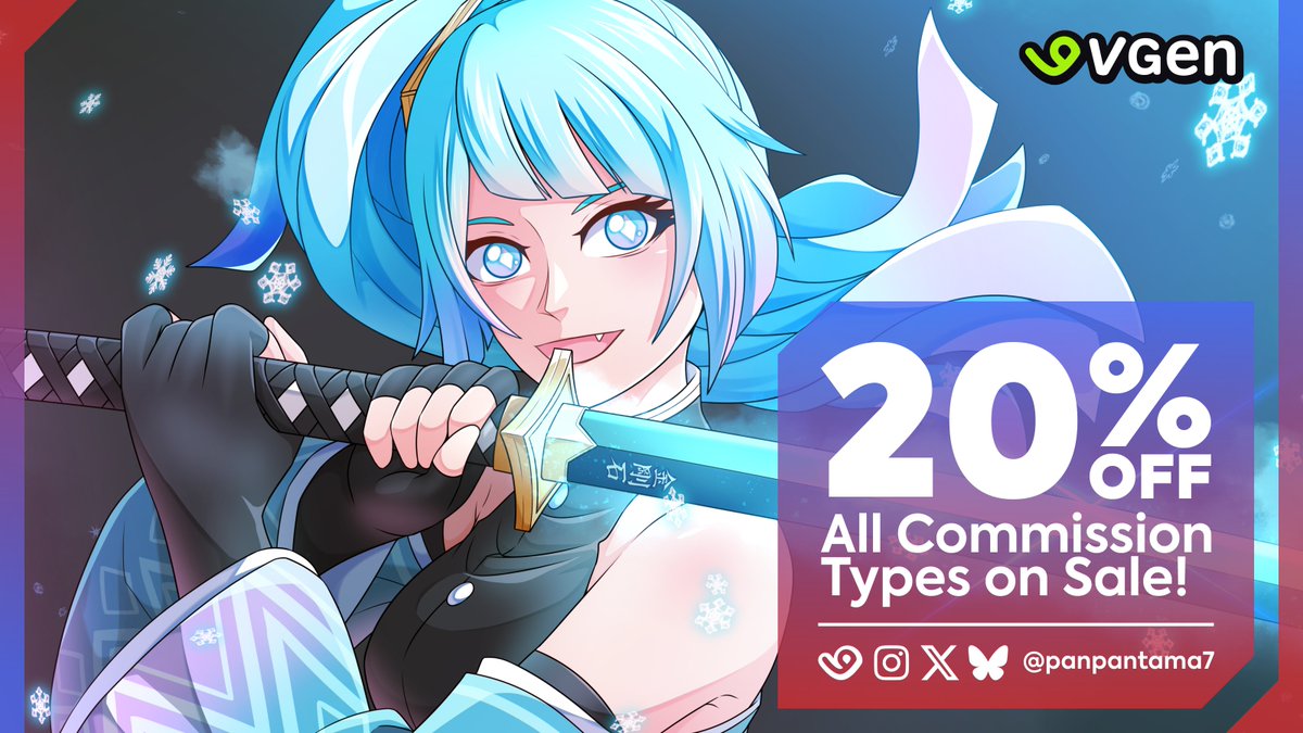 [🔁 &amp; 🫶are very appreciated ]
Holiday Sale still live!
Up to 20% off on any commission type!
Feel free to reach out!

#artmoots #VGenComm #VGen