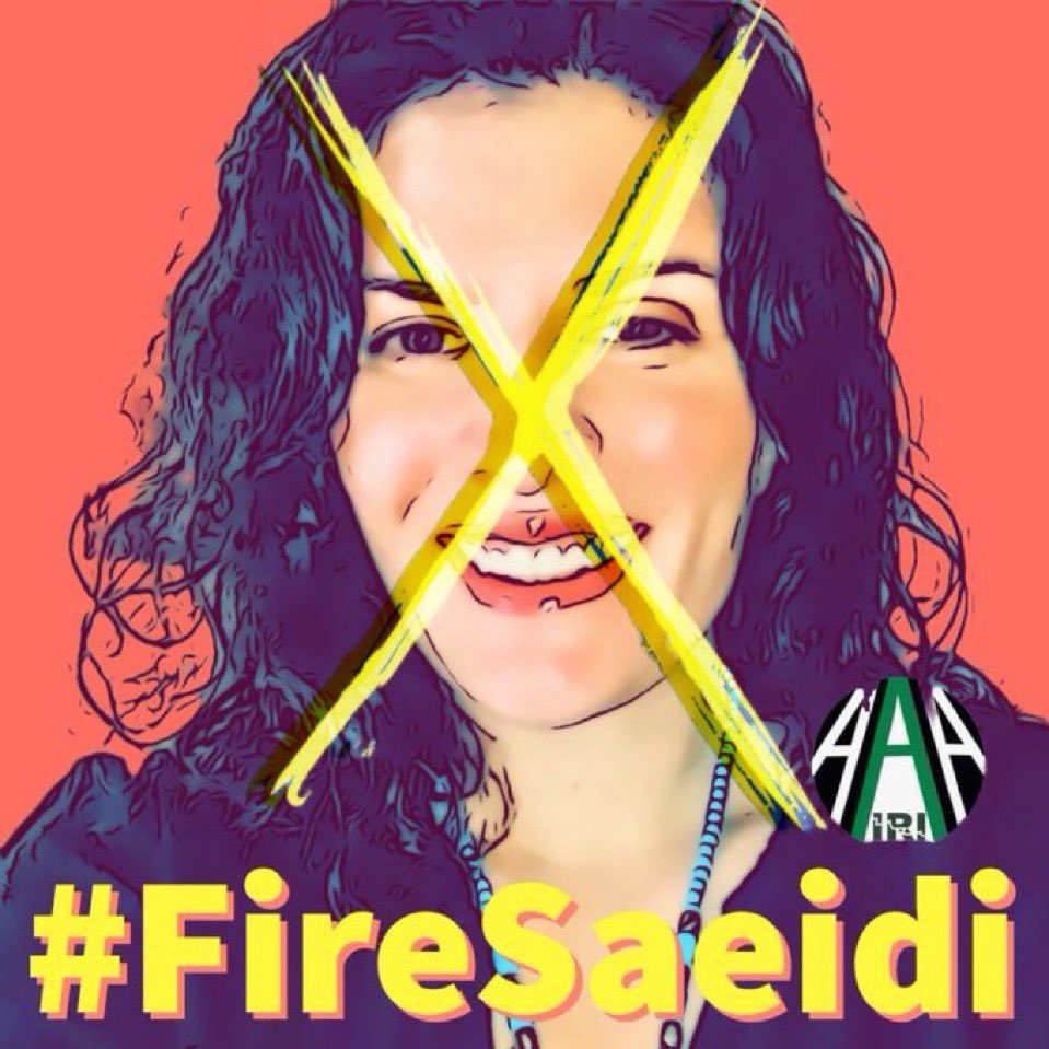 Congrats <a href="/LawdanBazargan/">Lawdan Bazargan</a> <a href="/nima__far/">Nima Far</a> <a href="/YaraWLF/">Yara</a> <a href="/FatemehPishdadi/">Fatemeh Pishdadian</a> &amp; everyone else at <a href="/AAIRIA_Org/">AAIRIA</a> for the great work on the #FireSaeidi campaign . It’s not done yet but pretty much a slam dunk from here on out . But if any of you know Lawdan , she will make sure we all keep our feet