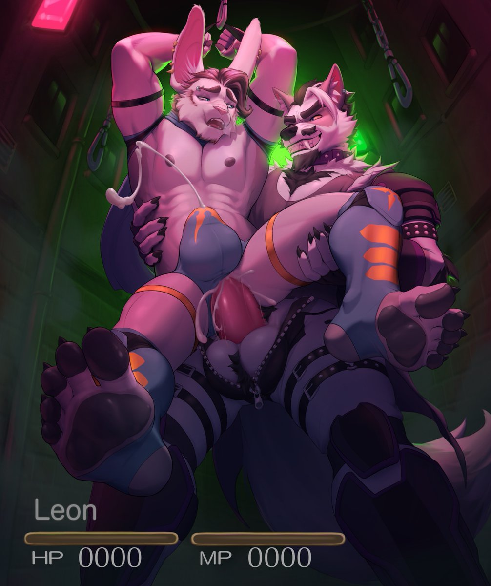 OH NOOOO BUNNY HERO IN GAY PERIL, pesky villain got him good (AGAIN, in his ass 😔), whatever will he do?!?!?!?!?!

arts by <a href="/_Petrisa_/">Petrisa Art</a> 
and fox boi is <a href="/IxodeSucks/">Over On Vaynard.bsky.social</a> 

bunny is me uwu