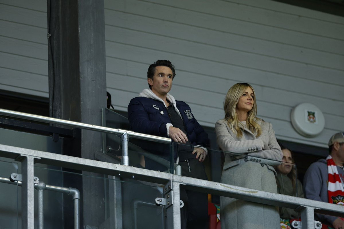 KOlsonnews's tweet image. 📸| Kaitlin and Rob at the Wrexham AFC v Watford sky bet championship
#KaitlinOlson #RobMac