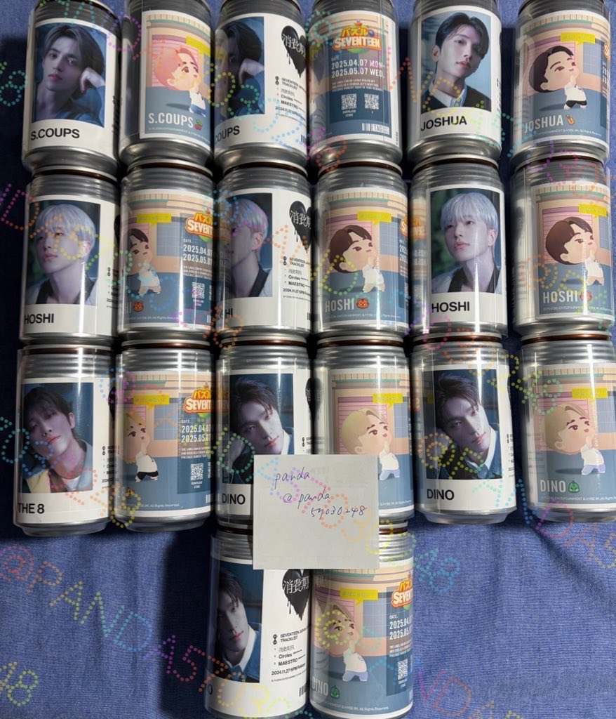 SEVENTEEN セブチ WORLD TOUR NEW_ 消費期限 パズチ ラベル 缶 交換