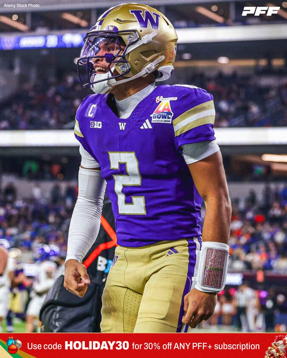 Washington QB Demond Williams Jr in the LA Bowl:

🟣 214 YDS
🟣 4 TDS
🟣 0 INTS

<a href="/UW_Football/">Washington Football</a>