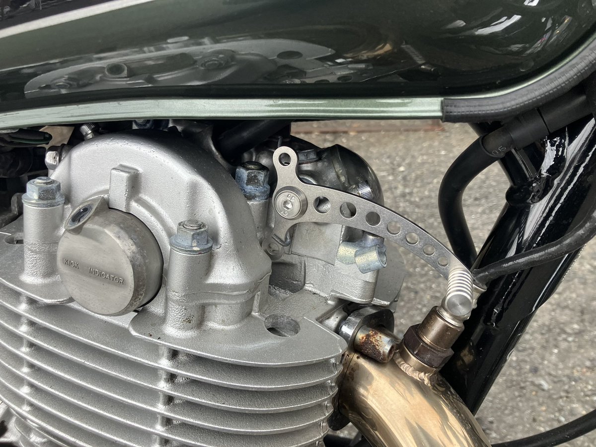 CASCADASR's tweet image. バッグサポートバー・デコンプの取り付けのご依頼、ありがとうございました🙇‍♂️
#sr400 #カスカーダ #北九州 #シムズクラフト