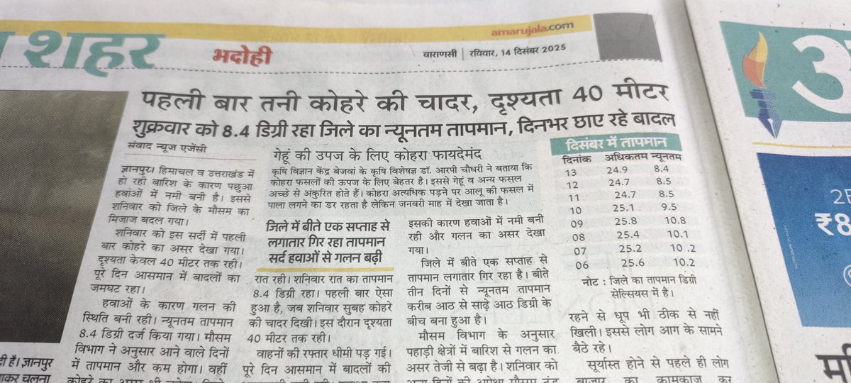 AnkitSinghuppss's tweet photo. बढ़ती ठंड व घने कोहरे को देखते हुए विनम्र निवेदन
भदोही जनपद मेंकड़ाके की ठंड वघने कोहरे के कारण नन्हेबच्चों को प्रातःविद्यालय आनेमें कठिनाई हो रही हैछात्रहित में विद्यालय का समयप्रातः 10:00 से 3:00 बजे करने की कृपा करें
@DM_Bhadohi @BSA_Bhadohi @arunkum38687209 @DrDCSHARMAUPPSS https://t.co/NxGKPBILru