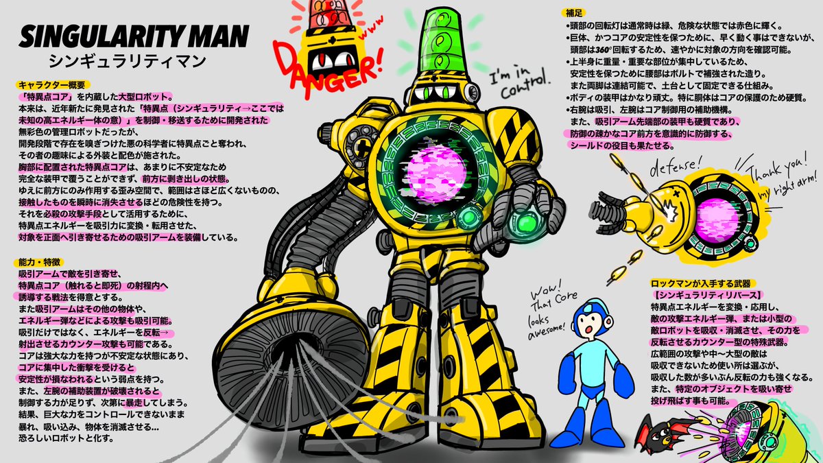 ロックマンDO #ボスデザインコンテスト 【シンギュラリティマン】 応募
