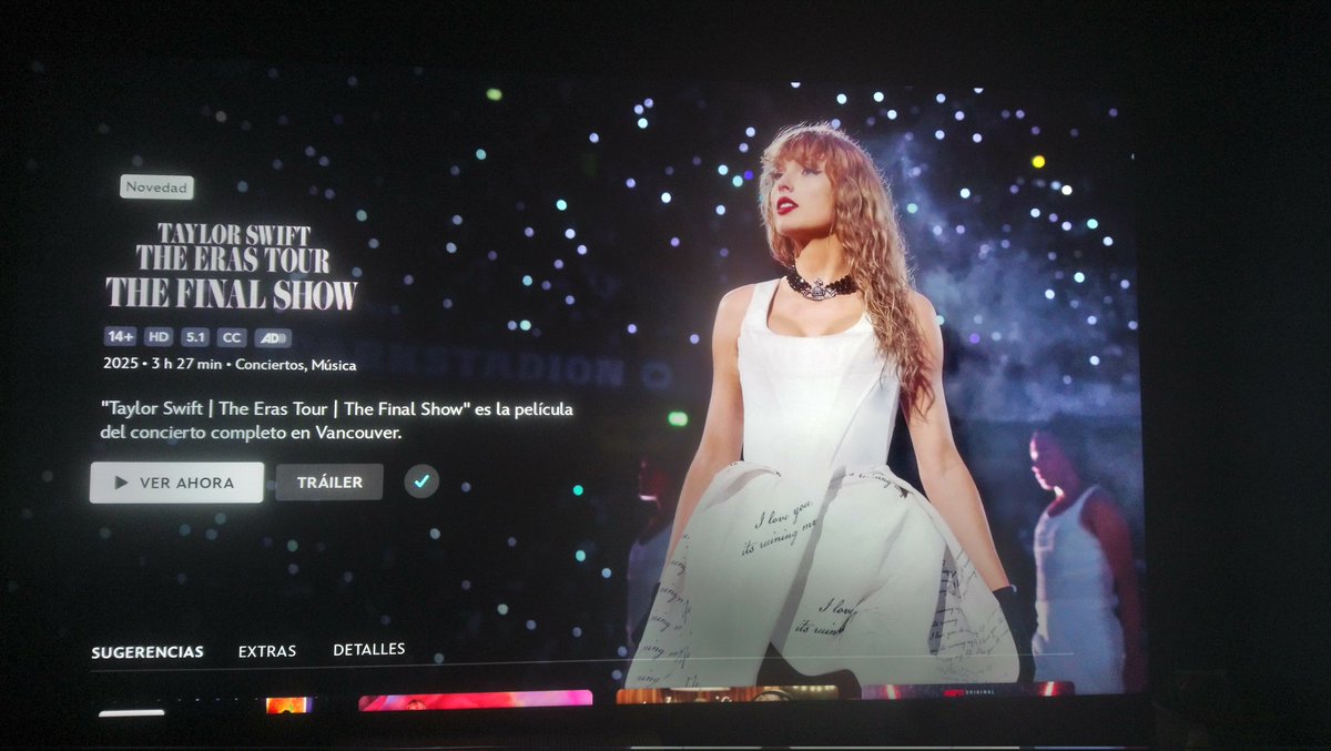 Al fin raza, llegó la hora para ver el The Eras Tour: The Final Show y poder disfrutar al fin el set completo de TTPD como se merece. Que mis vecinos me perdonen porque cuando llegue a esa parte subiré el volumen al 100% chingue su madre...