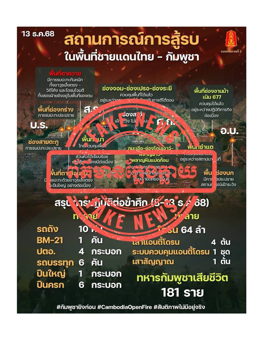AJB111111's tweet photo. @KhaosodEnglish Stop Spread the  fake news... https://t.co/qkfhmyczjt