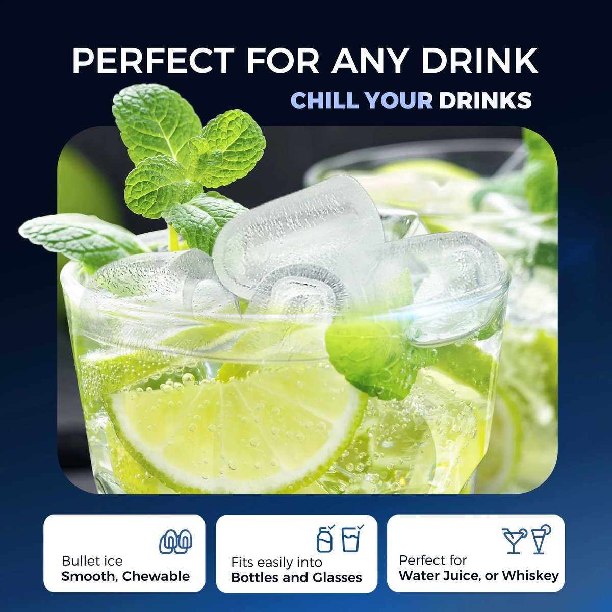 frugalfreebies's tweet image. 👉 Walmart: walmrt.us/4qaPENf (ad) #WalmartPartner
Fresh ice in minutes? Yes please 🧊😌
🥤✨ Countertop ice maker makes bullet ice in ~6 min, auto-cleaning.
Now $48.99 (was $138.99).
#WalmartPartner #kitchendeals #frugalfinds