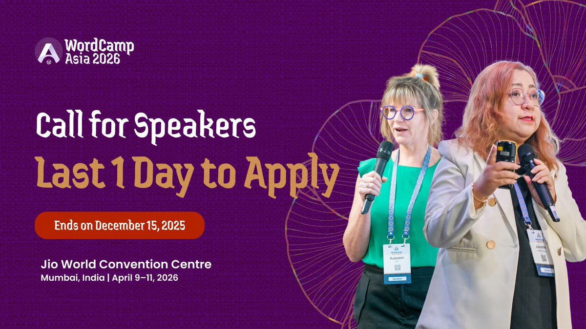 WordCamp Asia tweet media