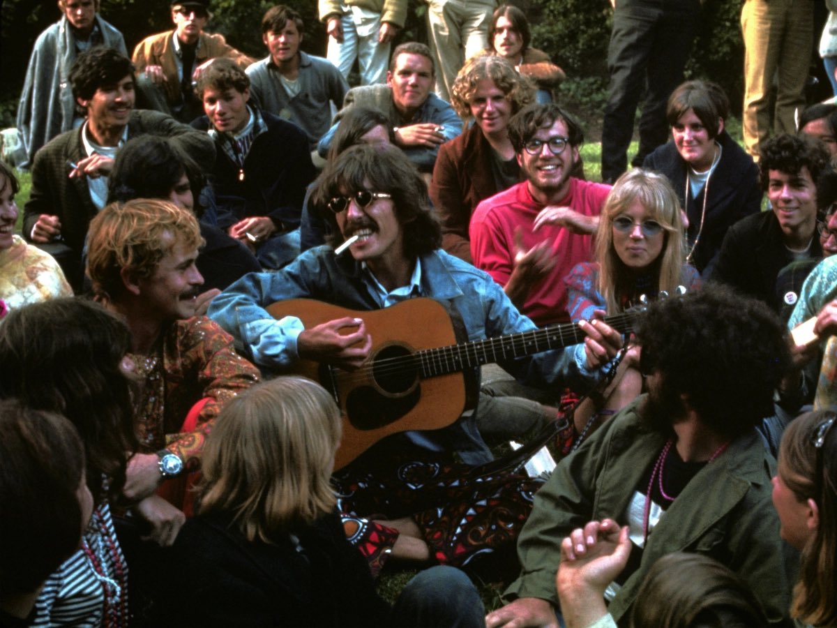 groovyboyd's tweet image. George Harrison &amp;amp; Pattie Boyd, 1967