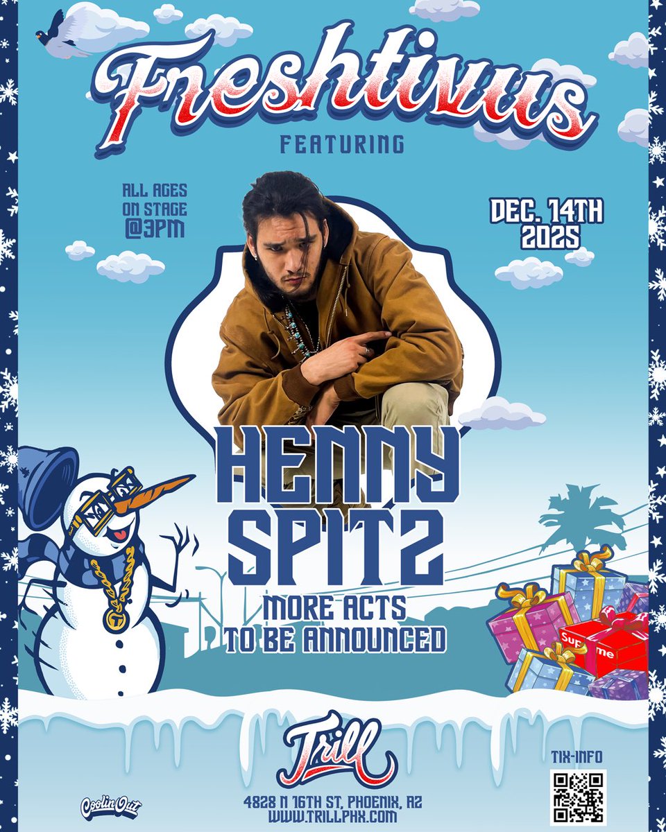 CoolinOutTV's tweet photo. Henny Spitz rockin at @trillphx for Freshtivus #hiphop #azhiphop https://t.co/zW0g2i0a7V