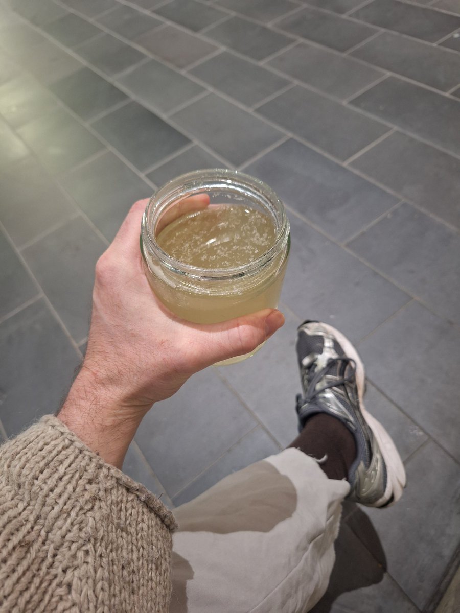 me drinking bone broth like she told me to 5 years ago